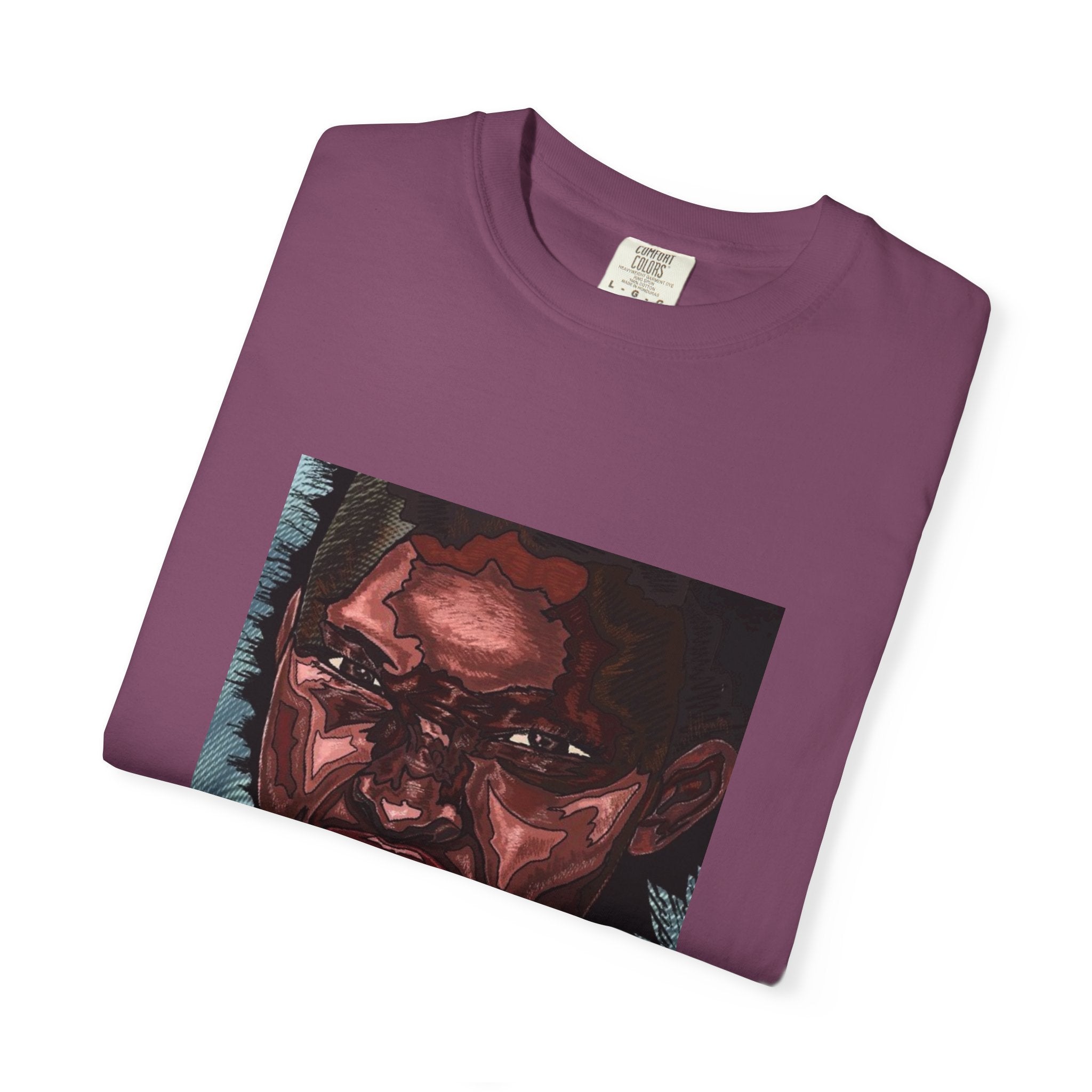 Graphic Portrait T-Shirt — Bold Expressive Face Art Tee