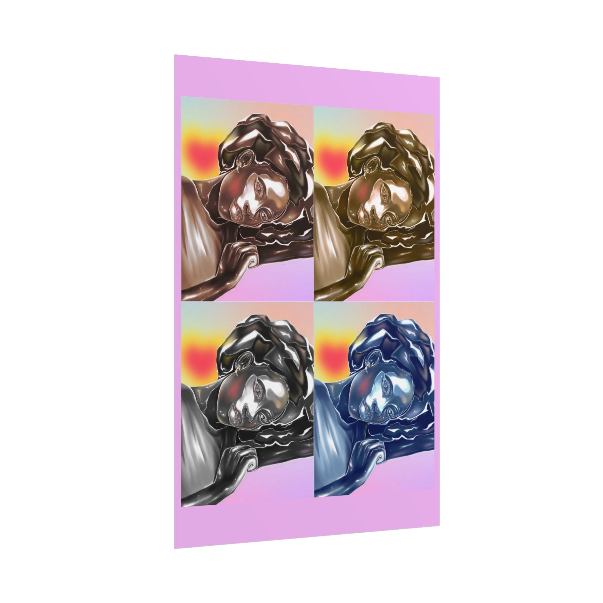Pop Art Sleeping Angel Poster — Rolled Wall Art Print