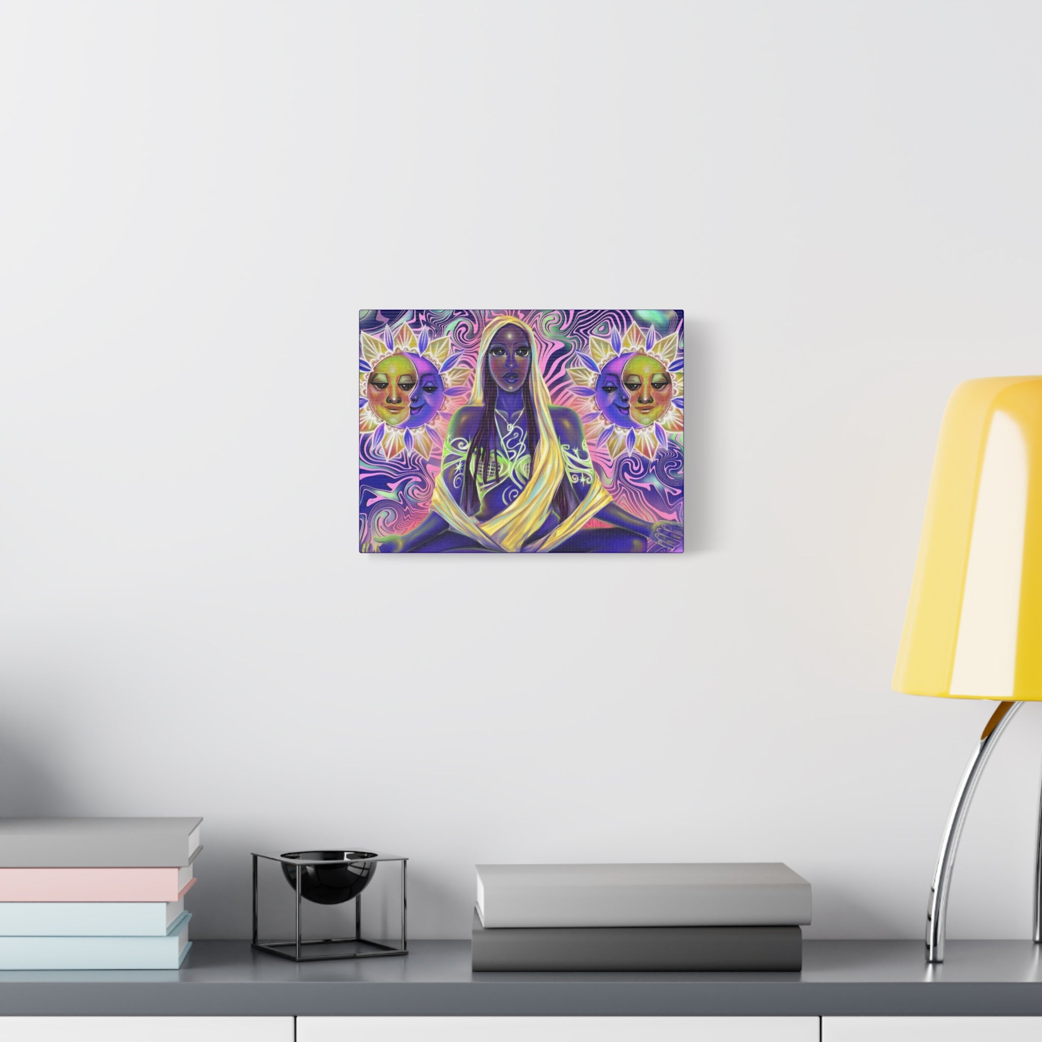 Mystic Goddess Sun & Moon Matte Canvas