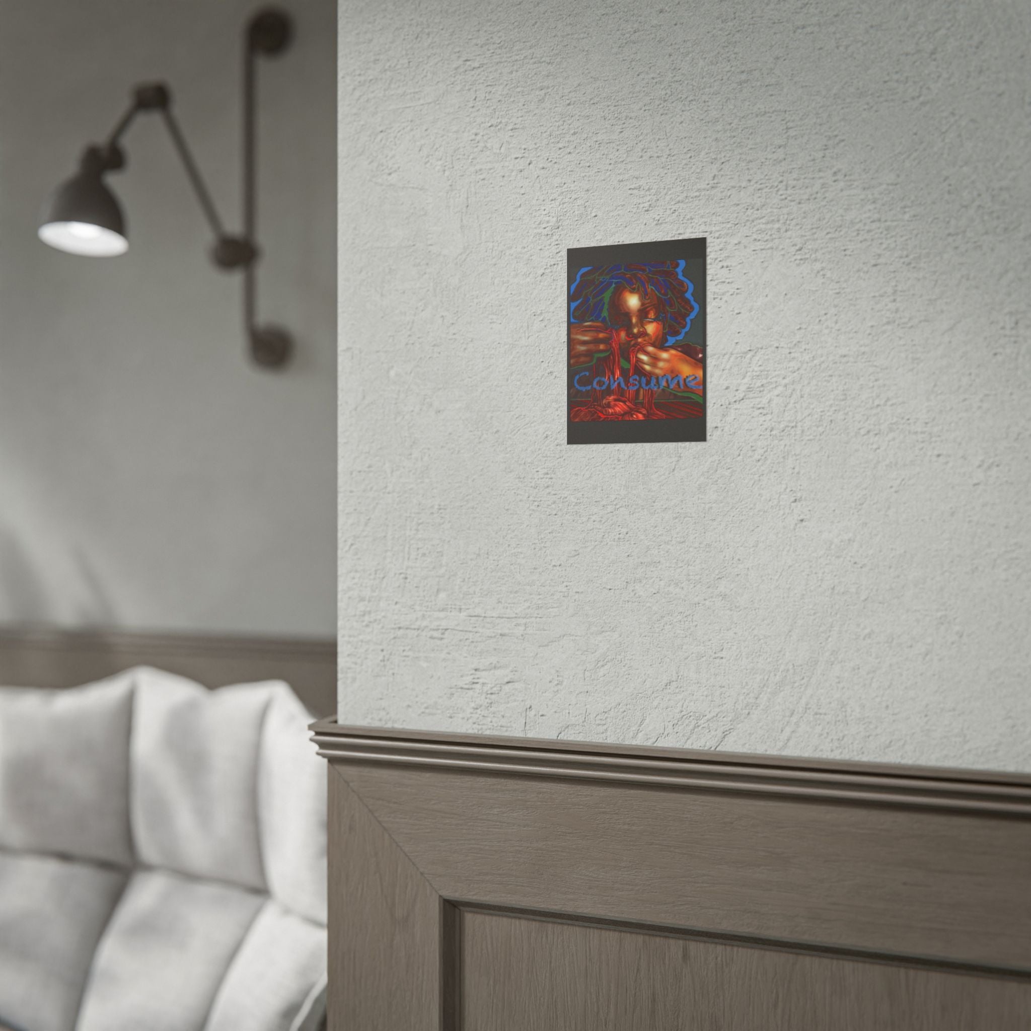 Consume Art Poster — Surreal Portrait Wall Print