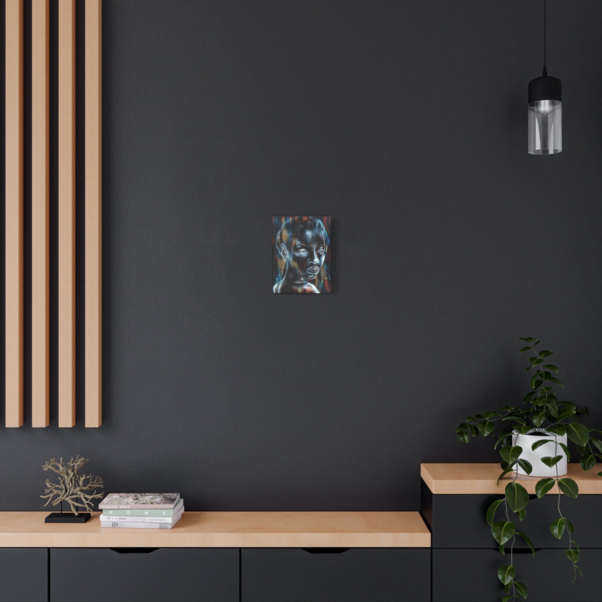 Matte Stretched Canvas Wall Art — Ethereal Portrait Painting