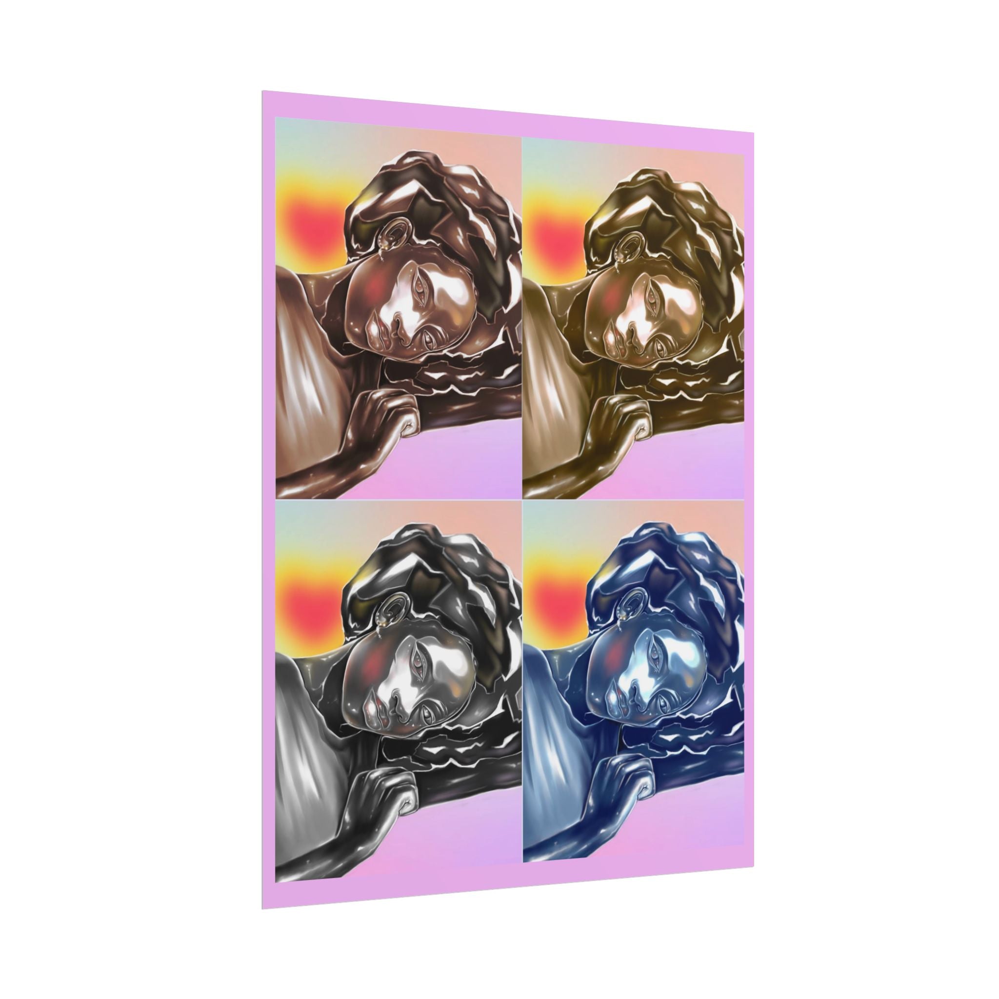 Pop Art Sleeping Angel Poster — Rolled Wall Art Print