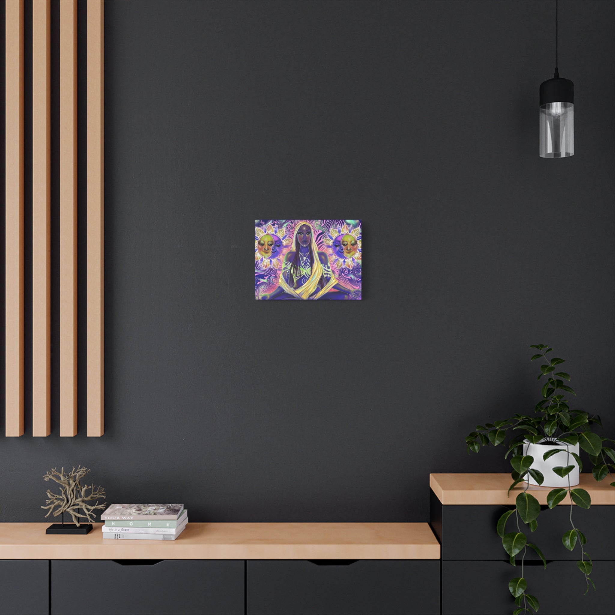 Mystic Goddess Sun & Moon Matte Canvas