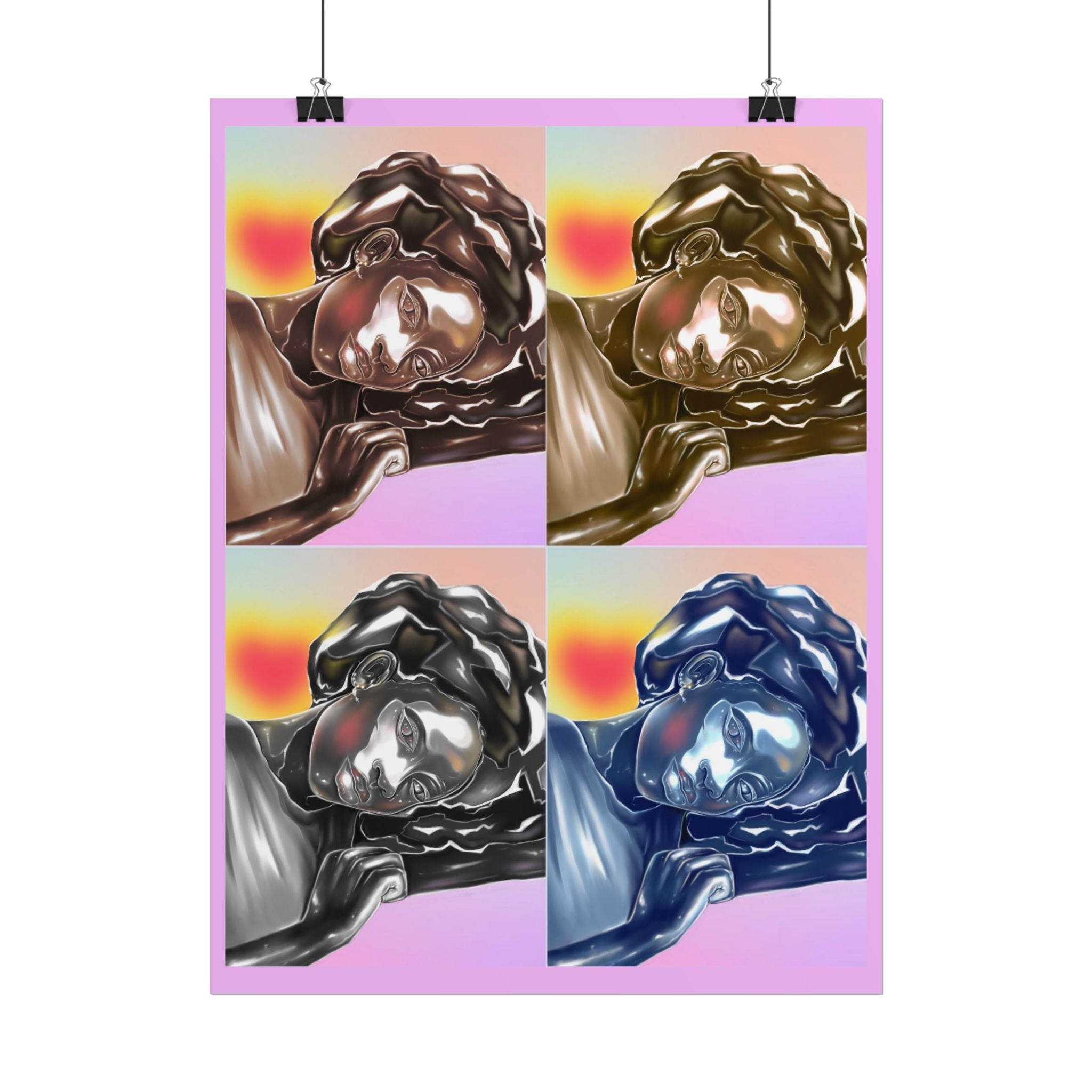 Pop Art Sleeping Angel Poster — Rolled Wall Art Print