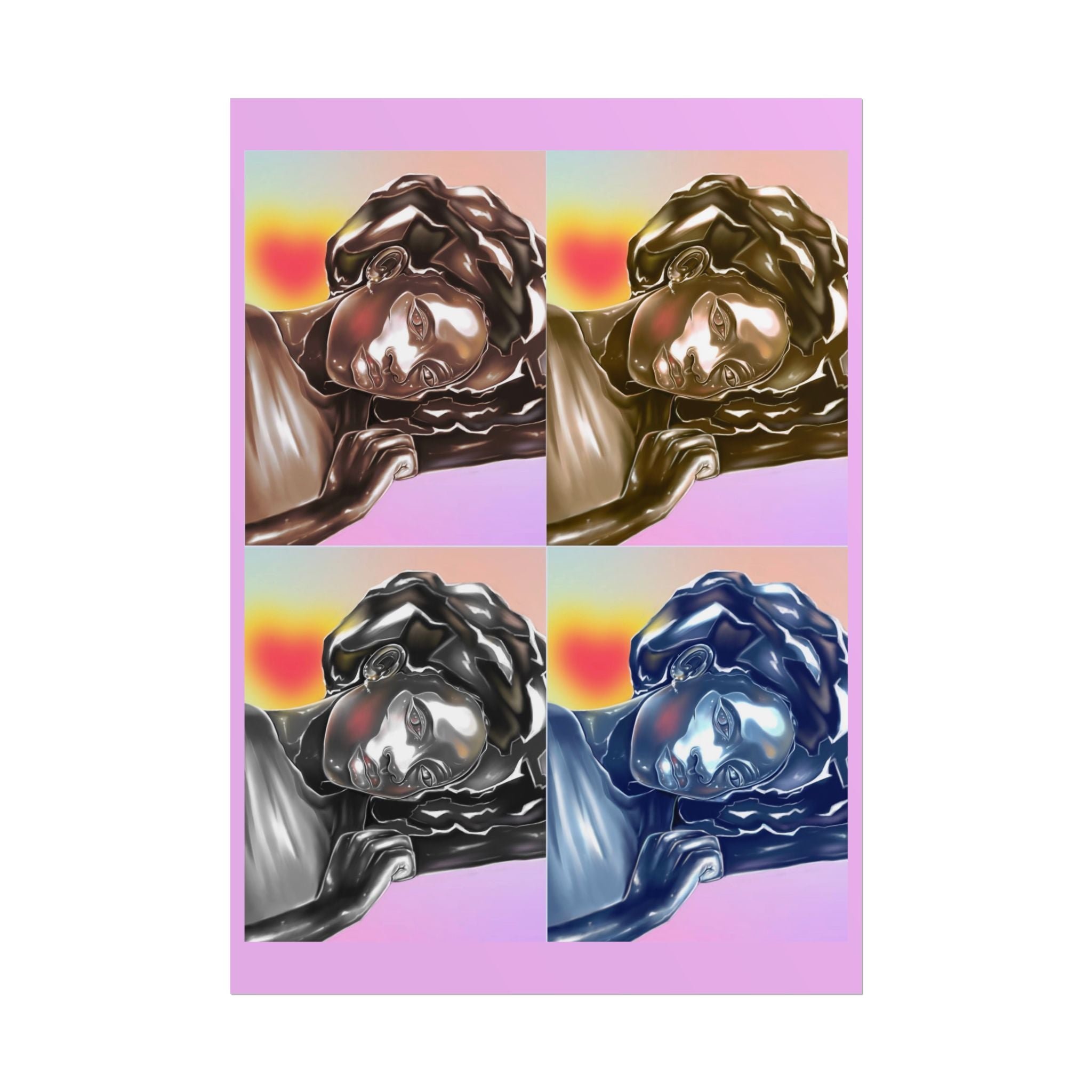 Pop Art Sleeping Angel Poster — Rolled Wall Art Print