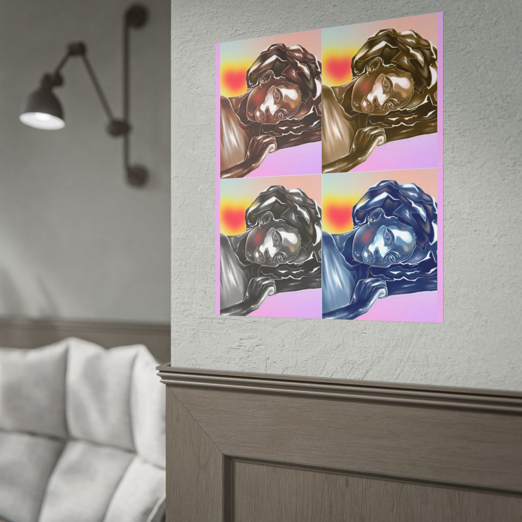 Pop Art Sleeping Angel Poster — Rolled Wall Art Print