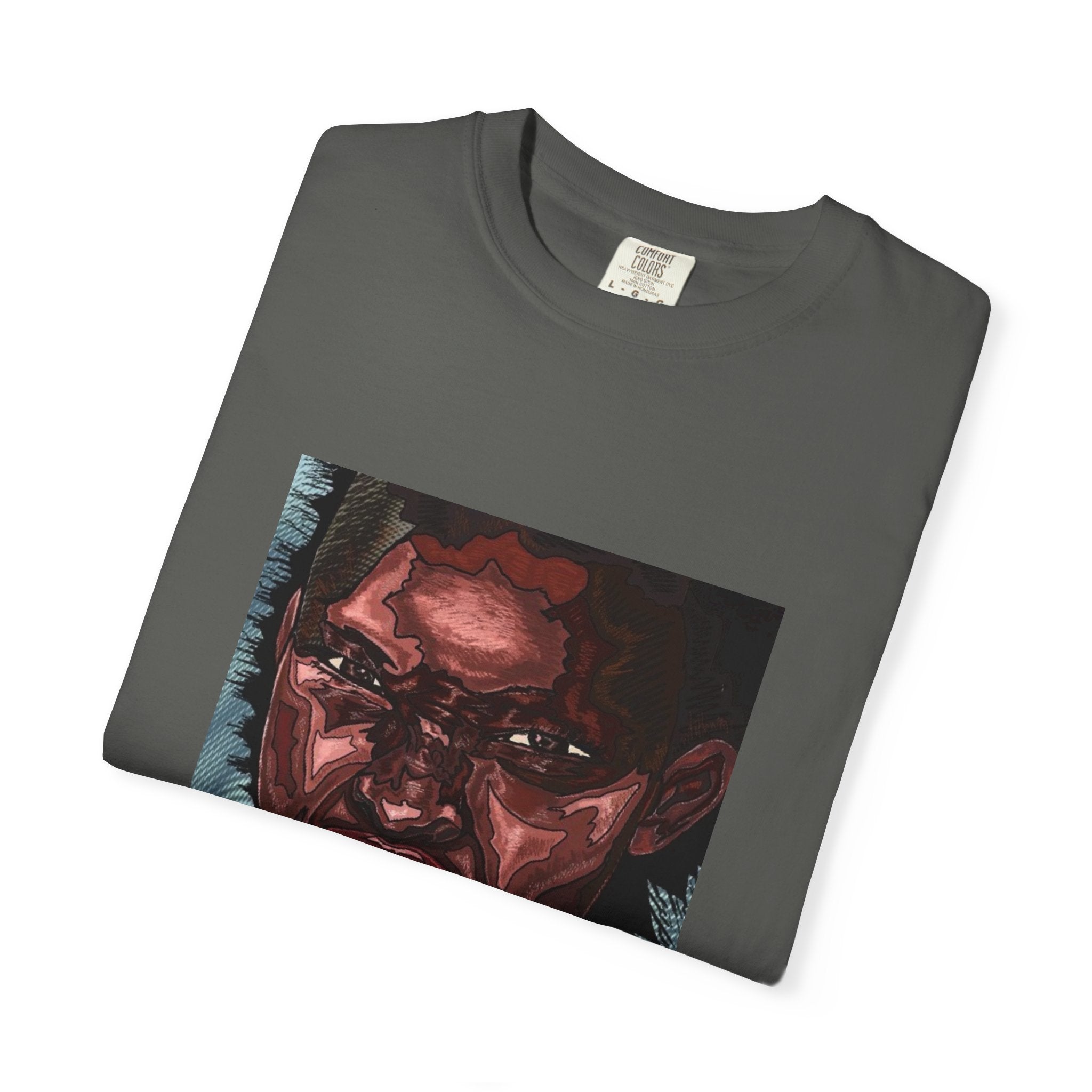 Graphic Portrait T-Shirt — Bold Expressive Face Art Tee